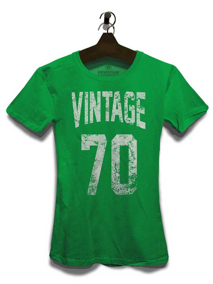 vintage-1970-damen-t-shirt gruen 3