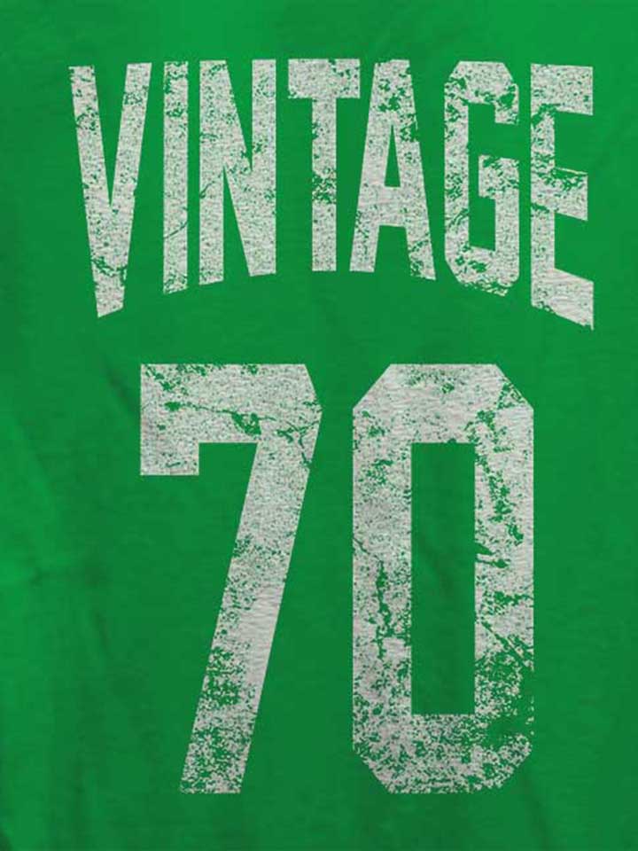 vintage-1970-damen-t-shirt gruen 4
