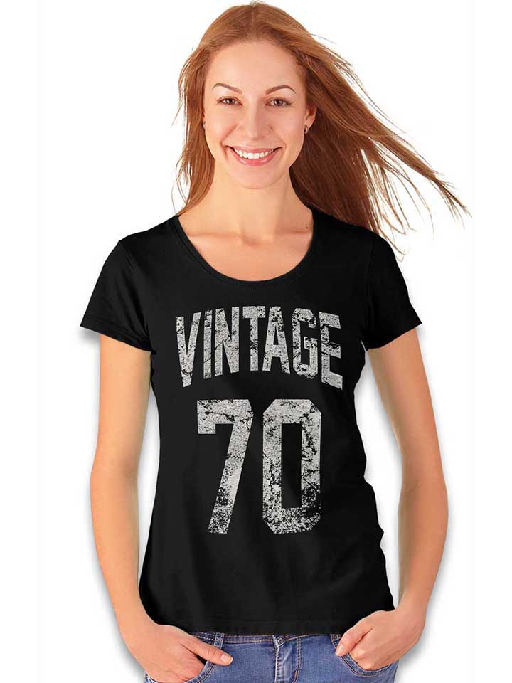 vintage-1970-damen-t-shirt schwarz 2