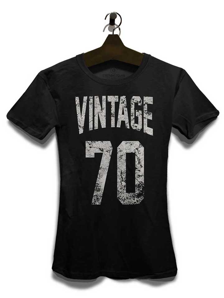 vintage-1970-damen-t-shirt schwarz 3