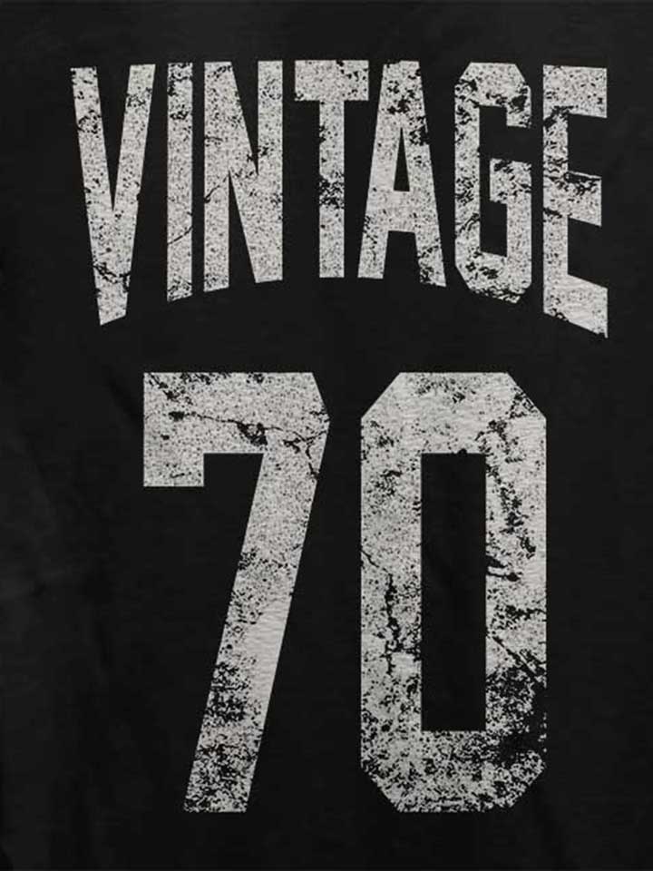 vintage-1970-damen-t-shirt schwarz 4