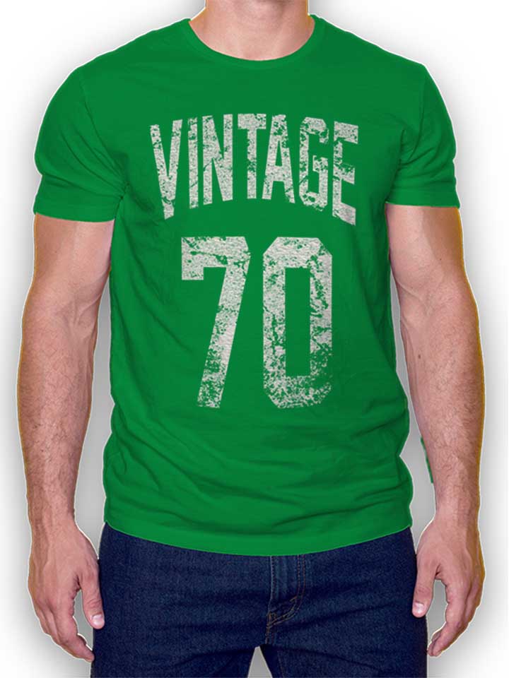 Vintage 1970 T-Shirt gruen L
