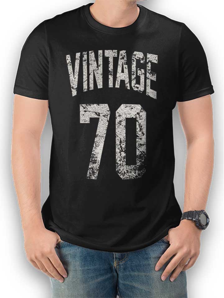 Vintage 1970 T-Shirt schwarz L