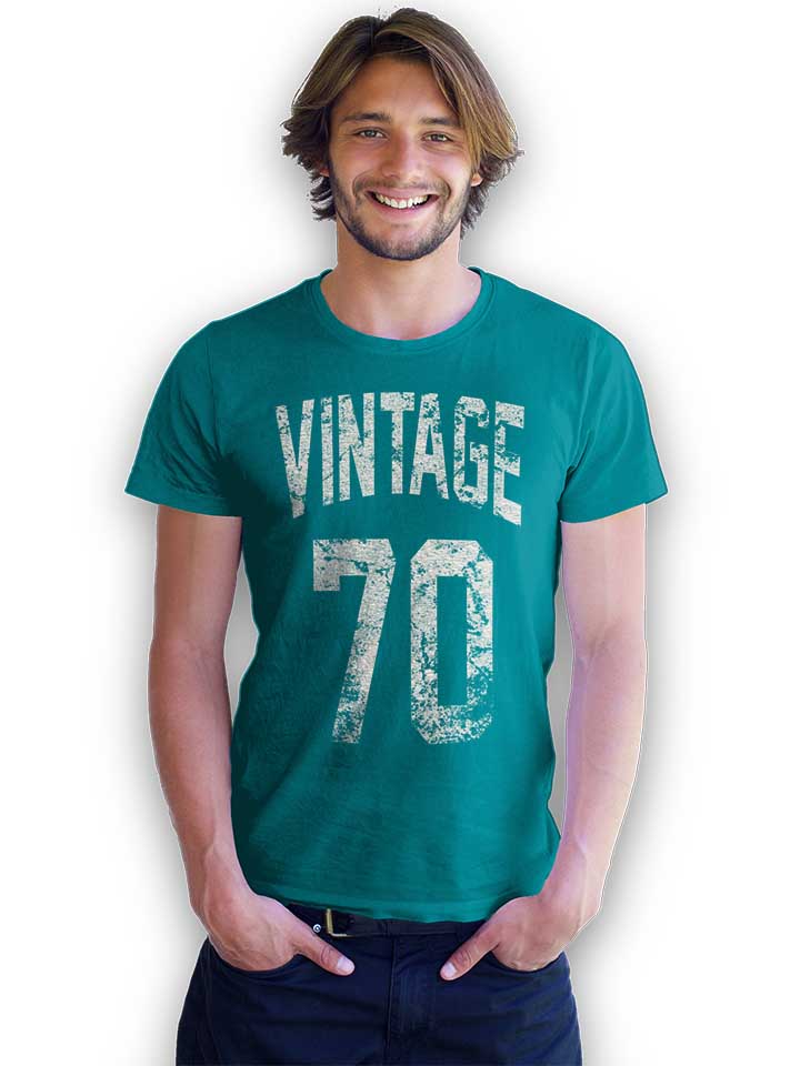 vintage-1970-t-shirt tuerkis 2