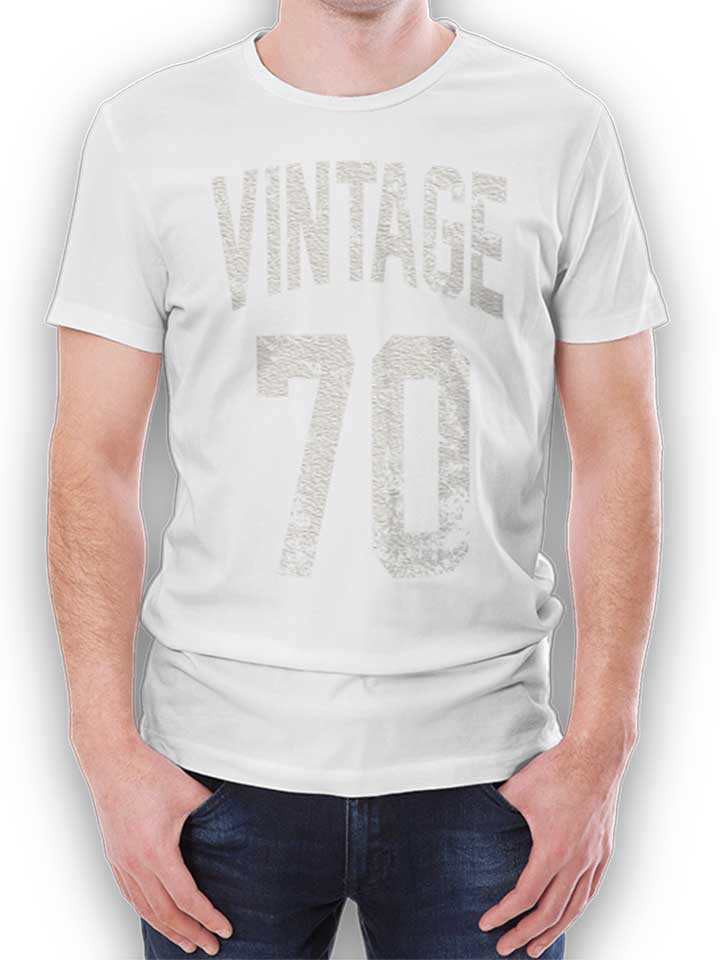 Vintage 1970 Camiseta blanco L