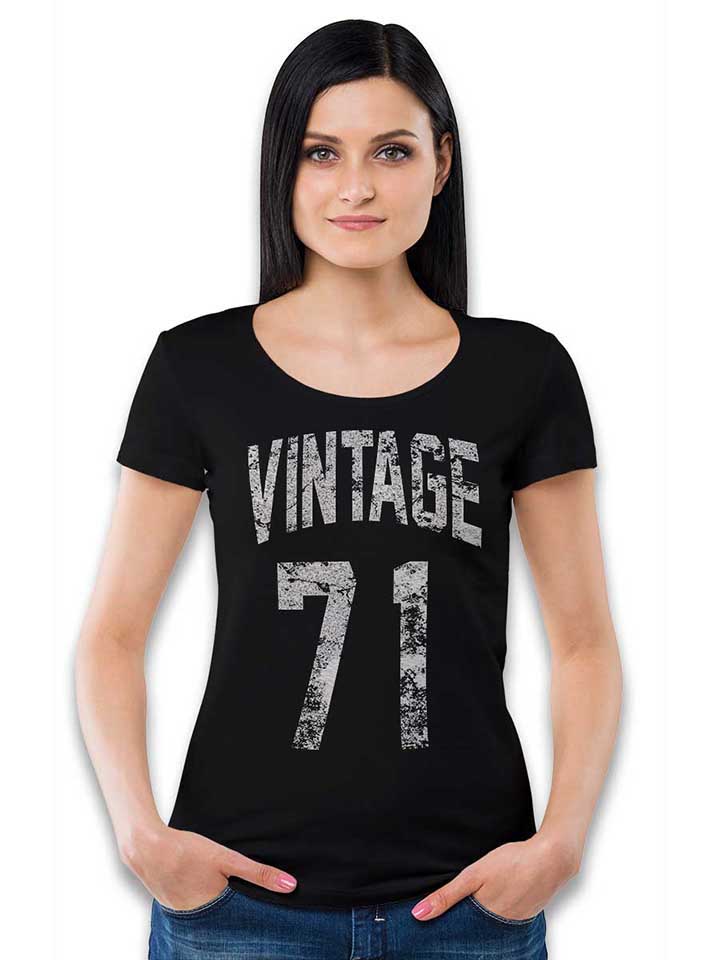 vintage-1971-damen-t-shirt schwarz 2