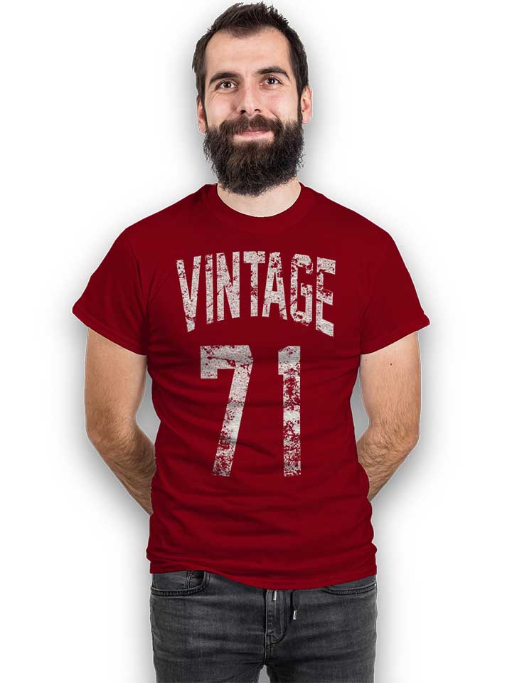 vintage-1971-t-shirt bordeaux 2