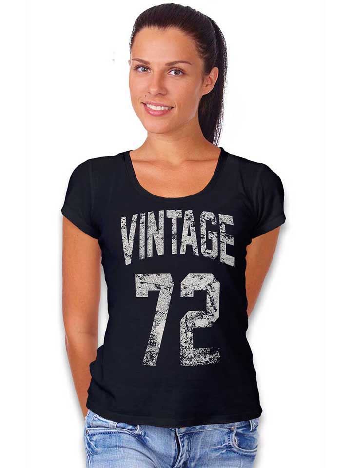 vintage-1972-damen-t-shirt schwarz 2