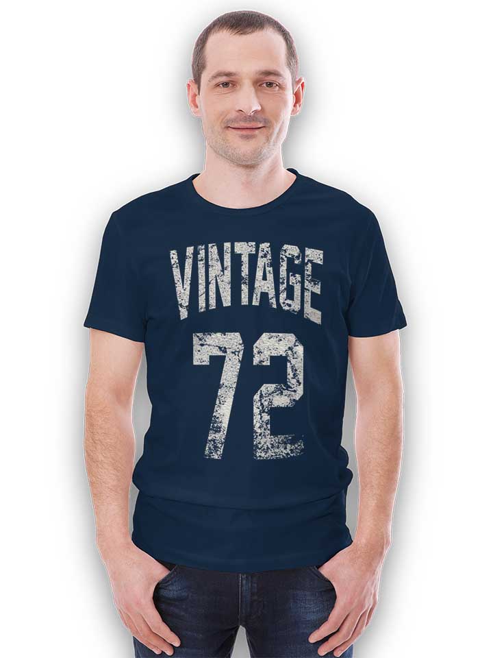 vintage-1972-t-shirt dunkelblau 2