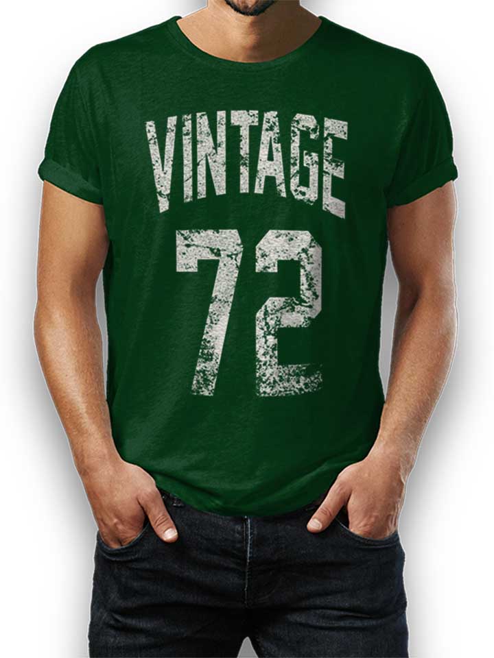 vintage-1972-t-shirt dunkelgruen 1