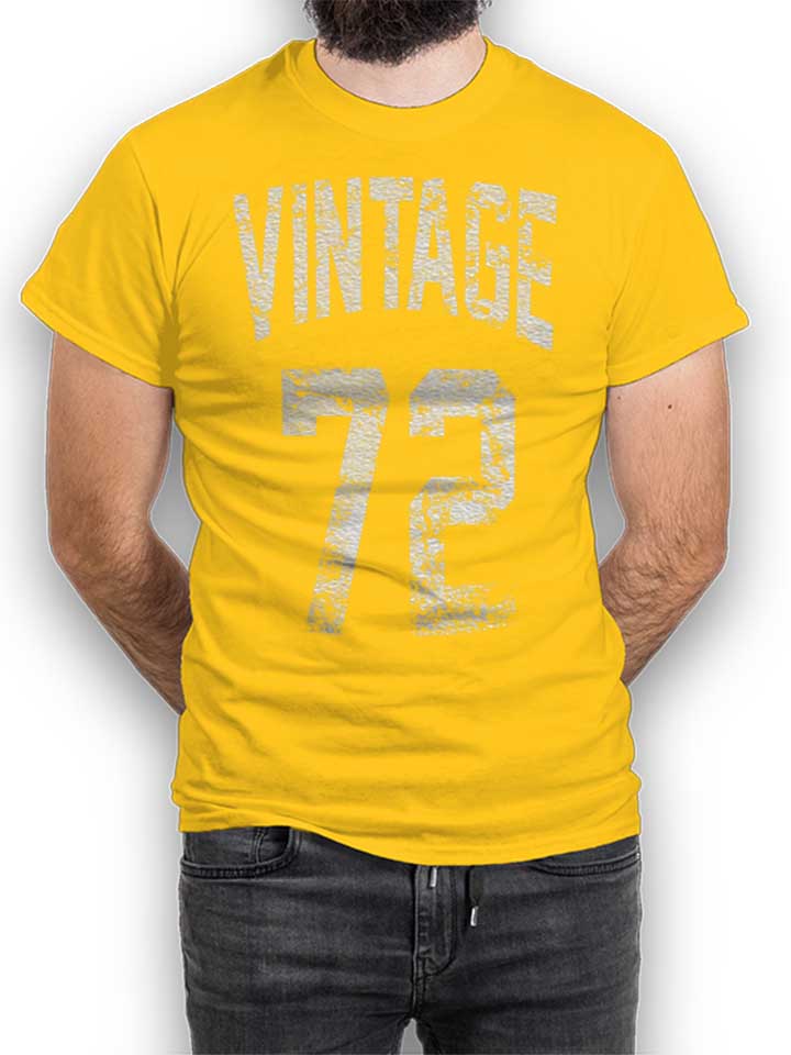 Vintage 1972 Camiseta amarillo L