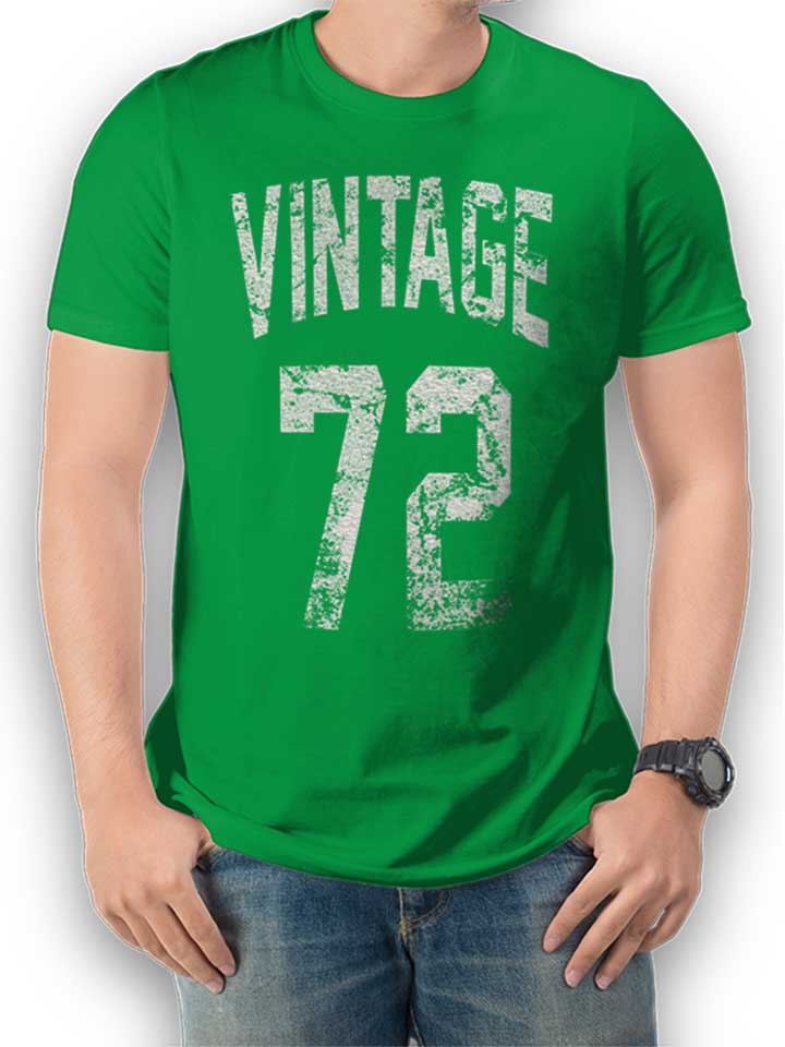 Vintage 1972 Camiseta verde L