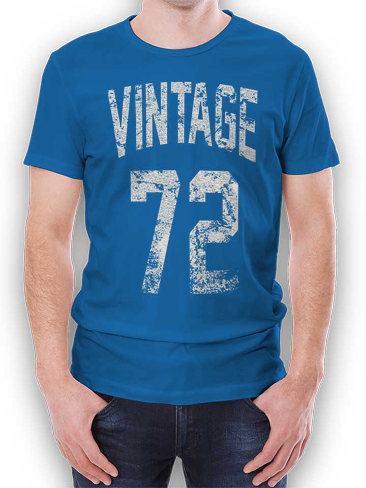 Vintage 1972 T-Shirt blu-royal L