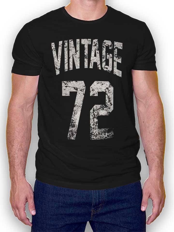 Vintage 1972 T-Shirt schwarz L