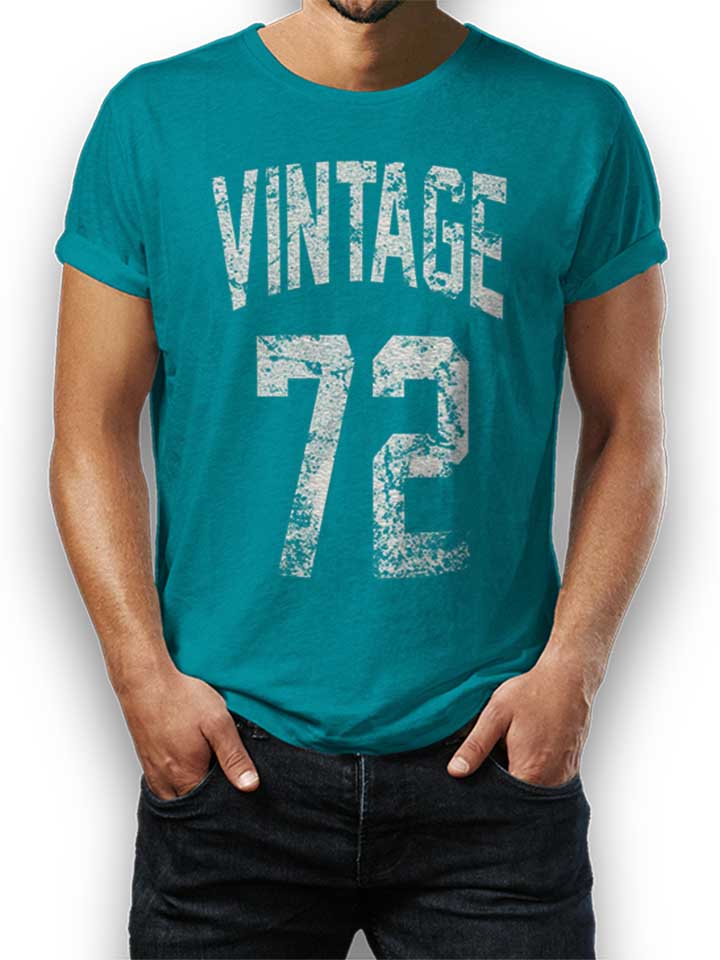 Vintage 1972 T-Shirt tuerkis L