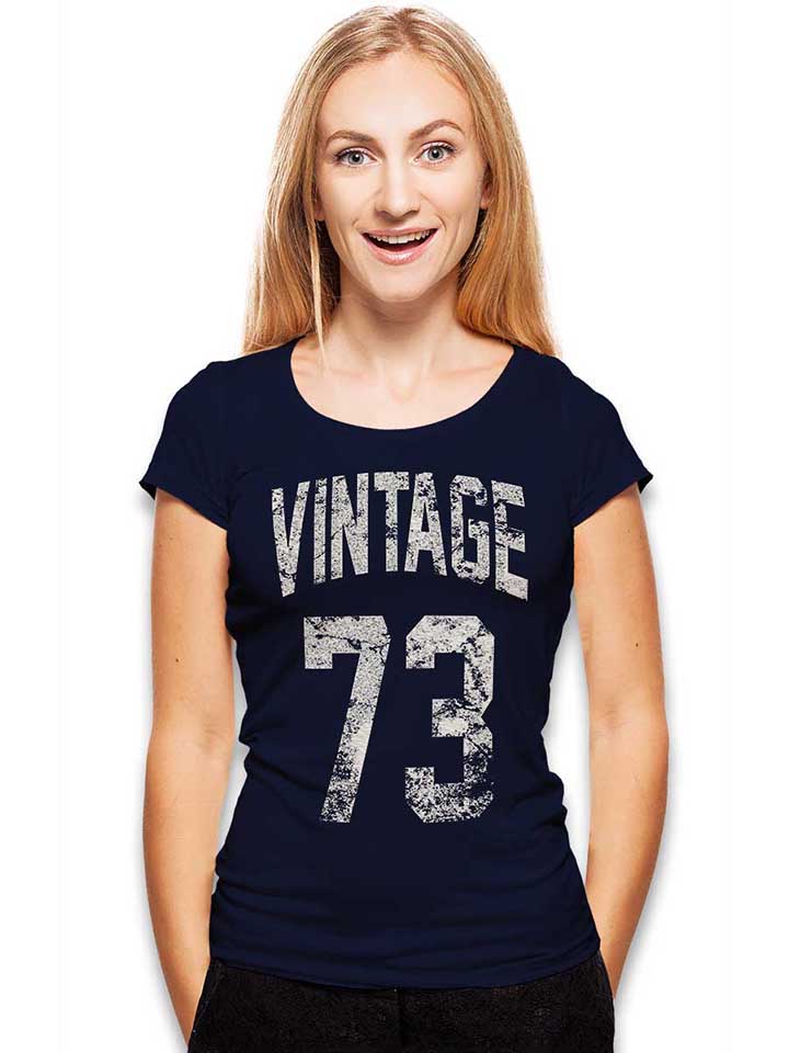 vintage-1973-damen-t-shirt dunkelblau 2