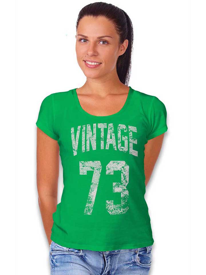 vintage-1973-damen-t-shirt gruen 2