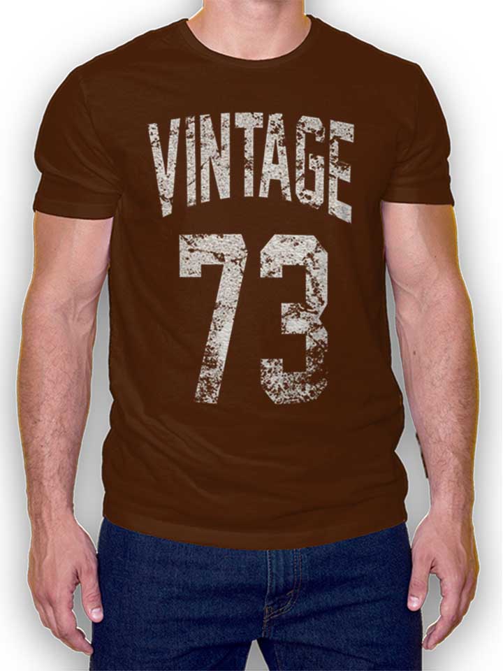 Vintage 1973 T-Shirt marrone L
