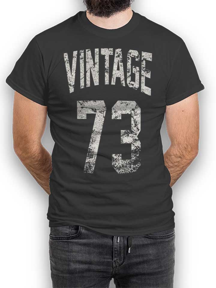 Vintage 1973 T-Shirt dunkelgrau L