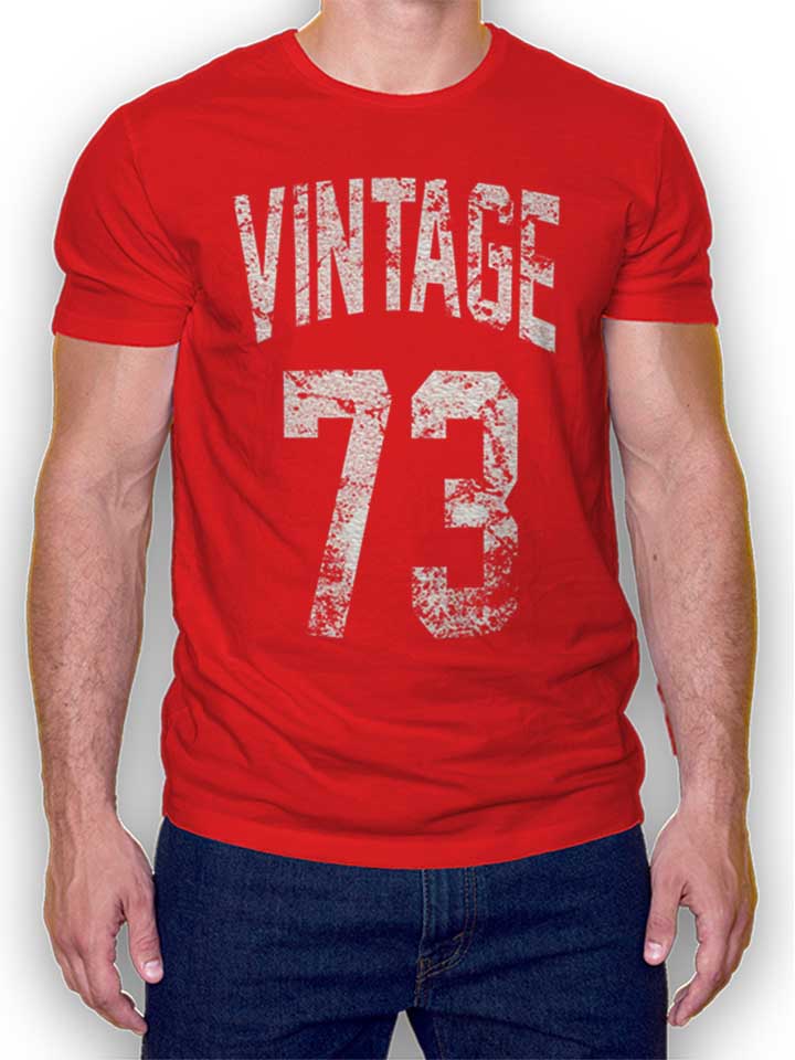 Vintage 1973 T-Shirt rosso L
