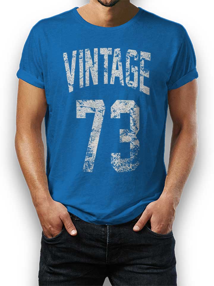 Vintage 1973 T-Shirt blu-royal L