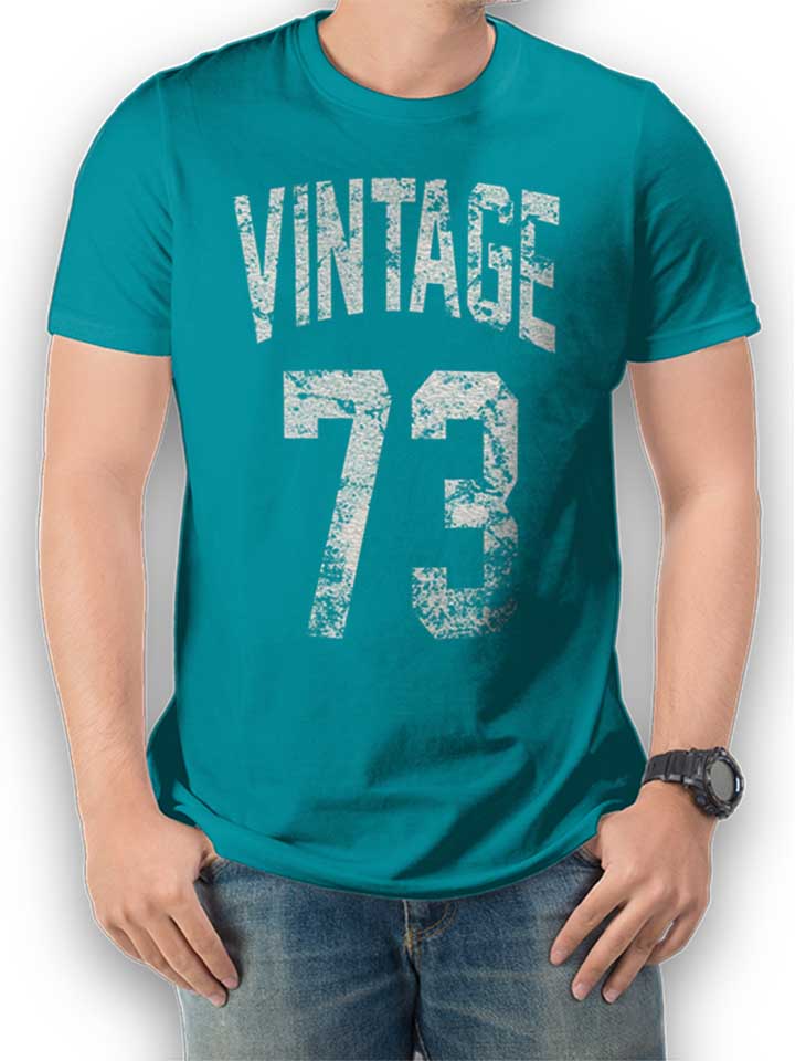 Vintage 1973 T-Shirt tuerkis L