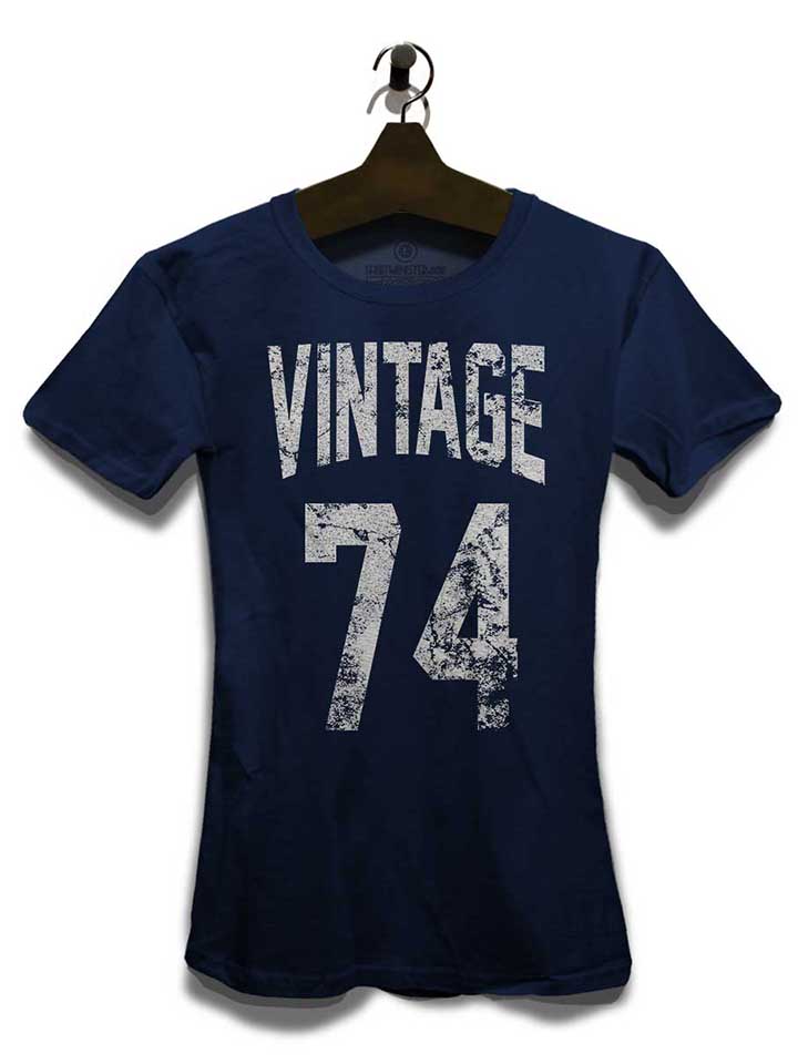 vintage-1974-damen-t-shirt dunkelblau 3