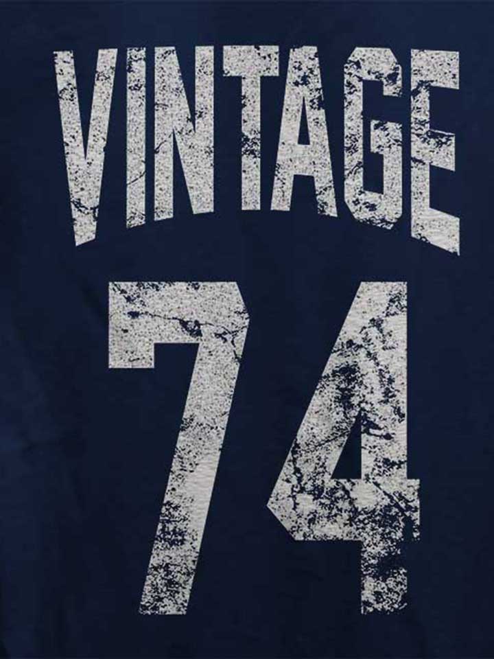 vintage-1974-damen-t-shirt dunkelblau 4