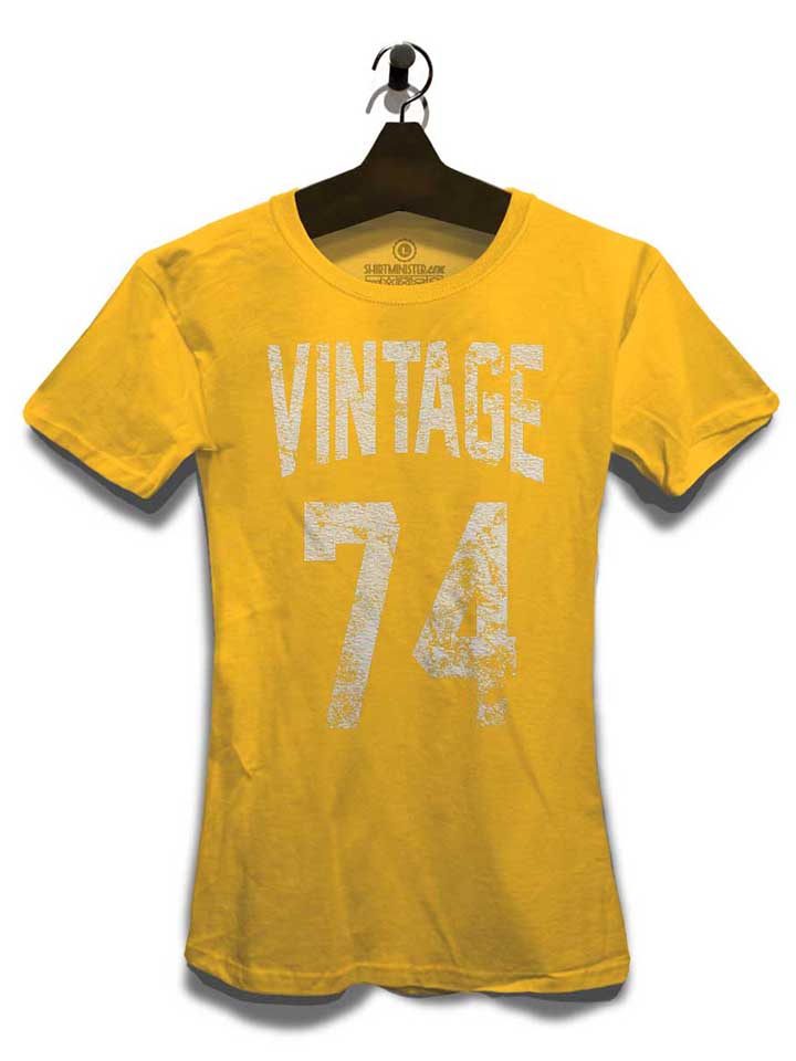 vintage-1974-damen-t-shirt gelb 3