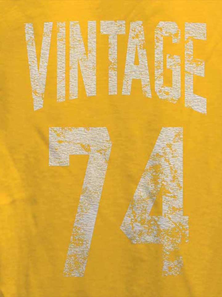 vintage-1974-damen-t-shirt gelb 4