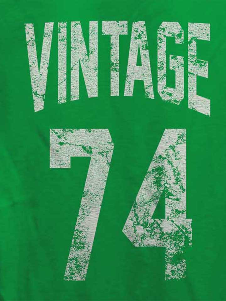 vintage-1974-damen-t-shirt gruen 4