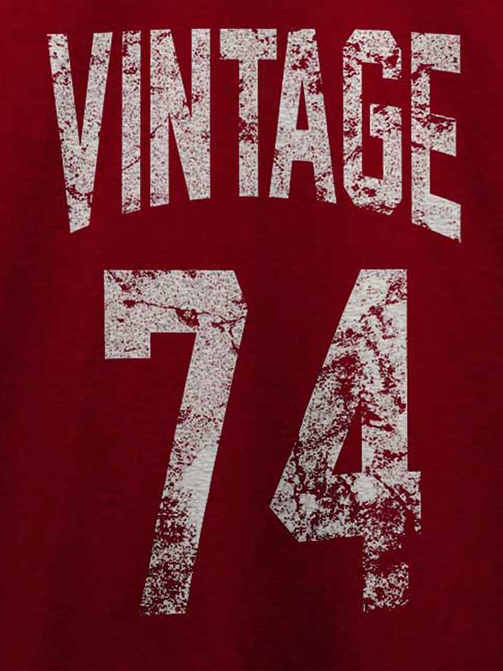 vintage-1974-t-shirt bordeaux 4