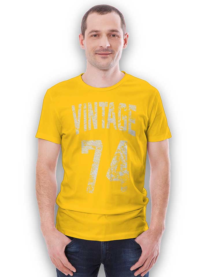 vintage-1974-t-shirt gelb 2