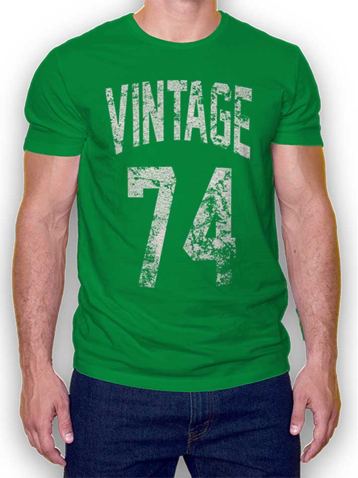 Vintage 1974 T-Shirt gruen L