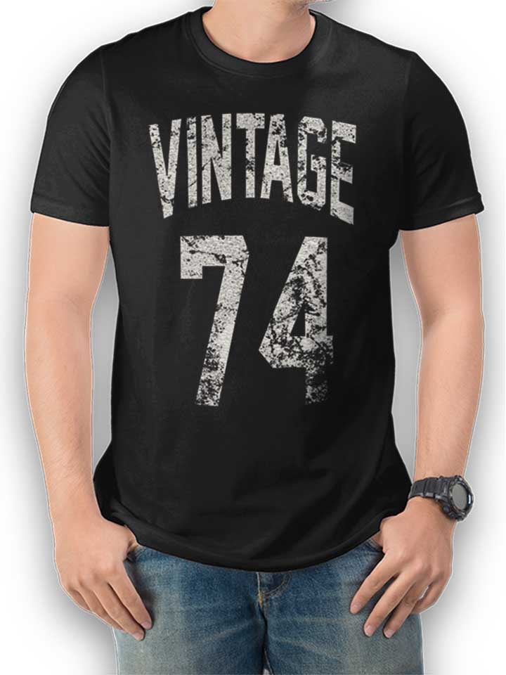 Vintage 1974 T-Shirt schwarz L