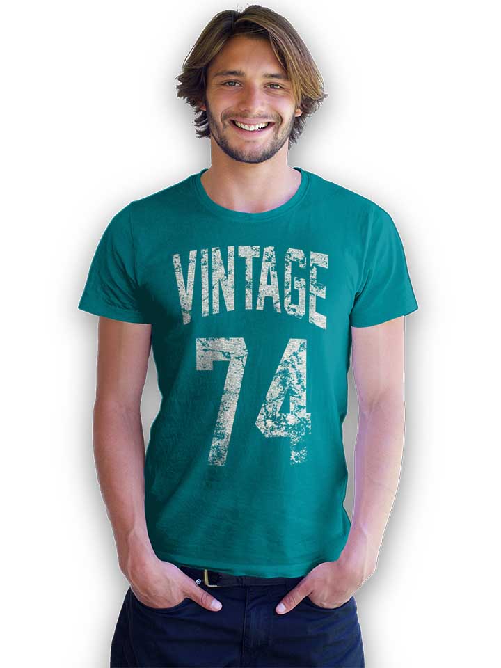 vintage-1974-t-shirt tuerkis 2