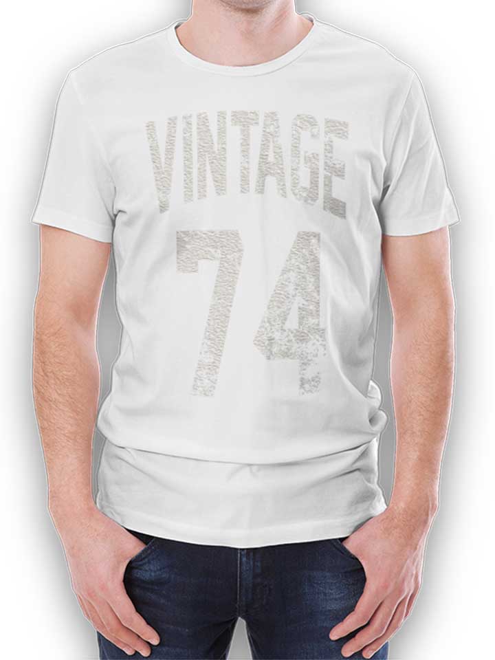 Vintage 1974 T-Shirt bianco L