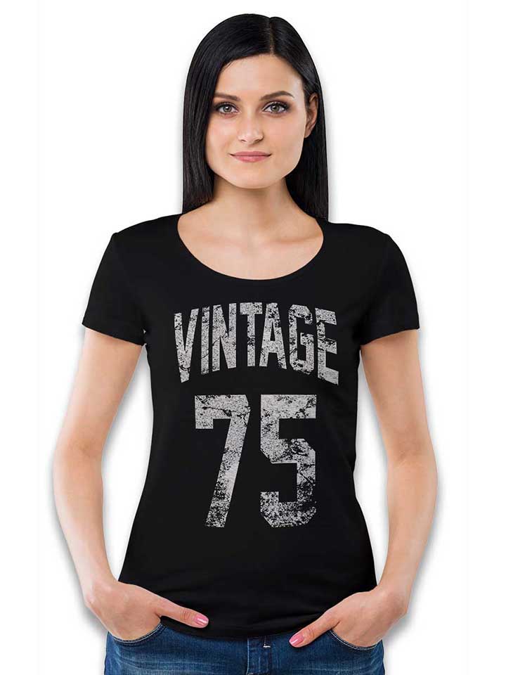vintage-1975-damen-t-shirt schwarz 2