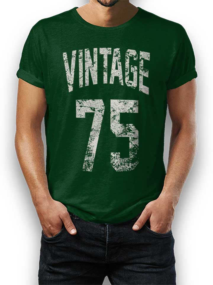 vintage-1975-t-shirt dunkelgruen 1