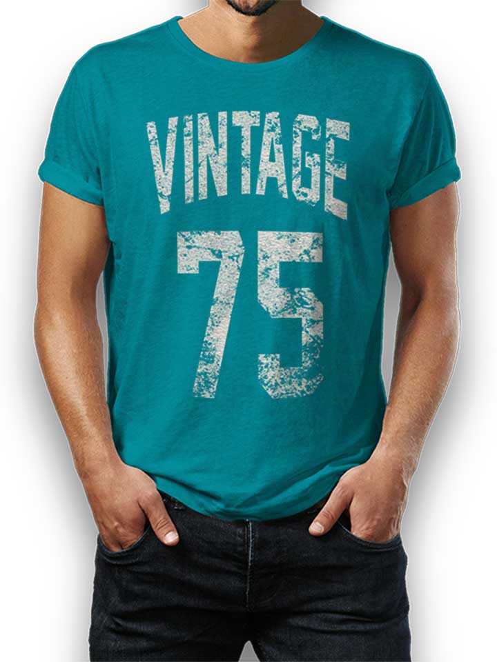 vintage-1975-t-shirt tuerkis 1