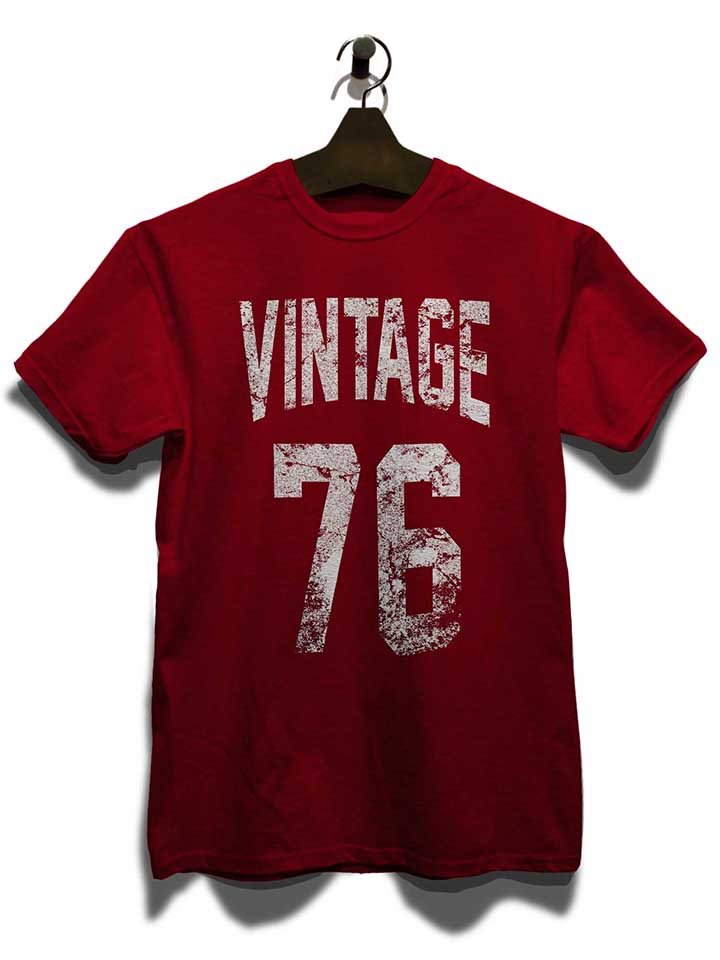 vintage-1976-t-shirt bordeaux 3