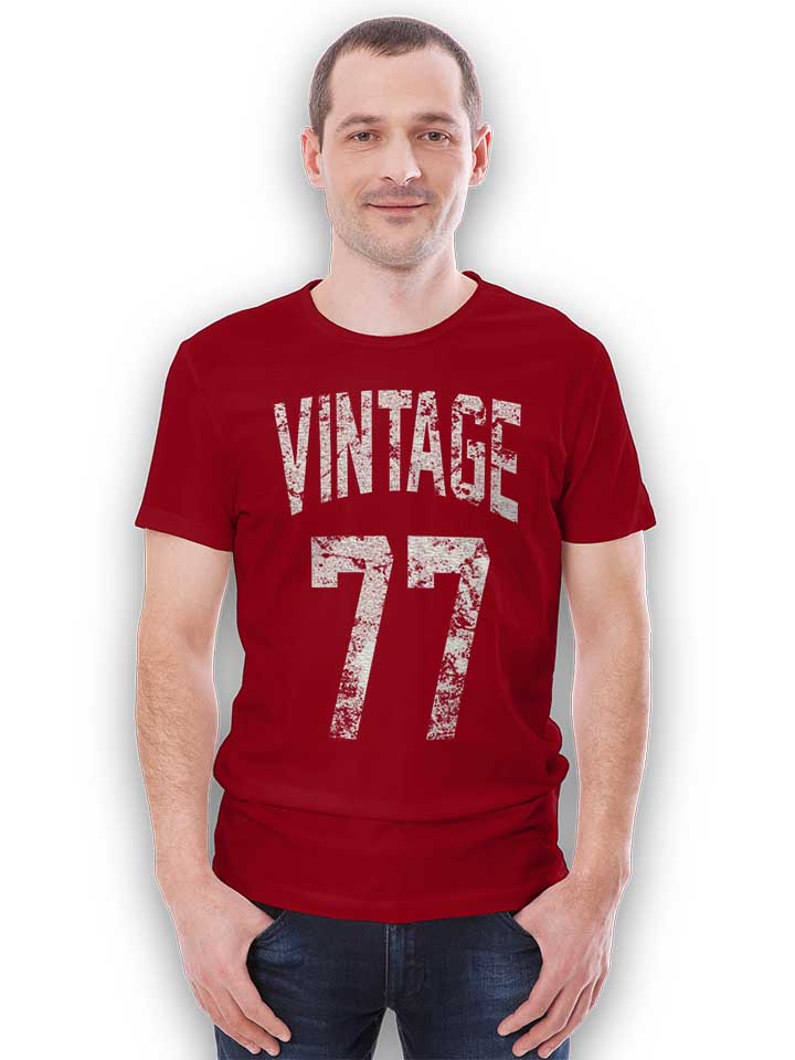 vintage-1977-t-shirt bordeaux 2