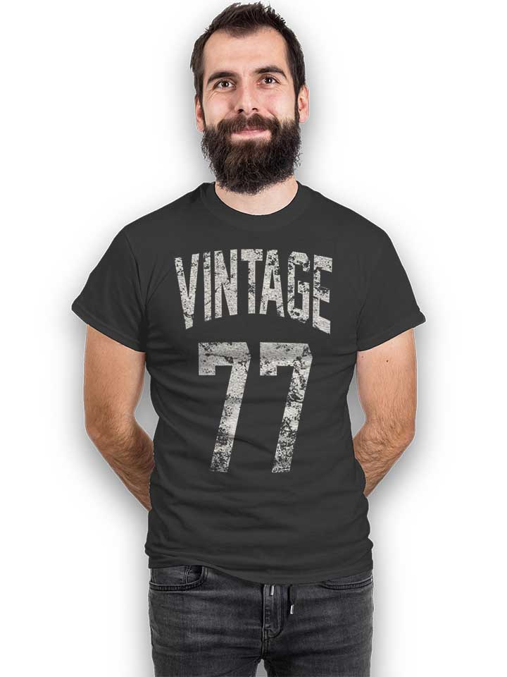 vintage-1977-t-shirt dunkelgrau 2