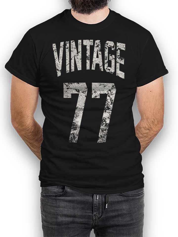 Vintage 1977 T-Shirt schwarz L
