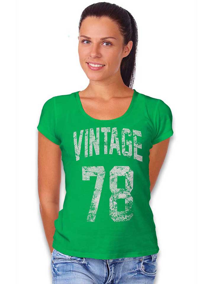 vintage-1978-damen-t-shirt gruen 2