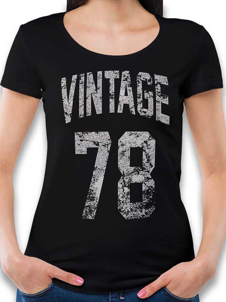 Vintage 1978 T-Shirt Donna nero L