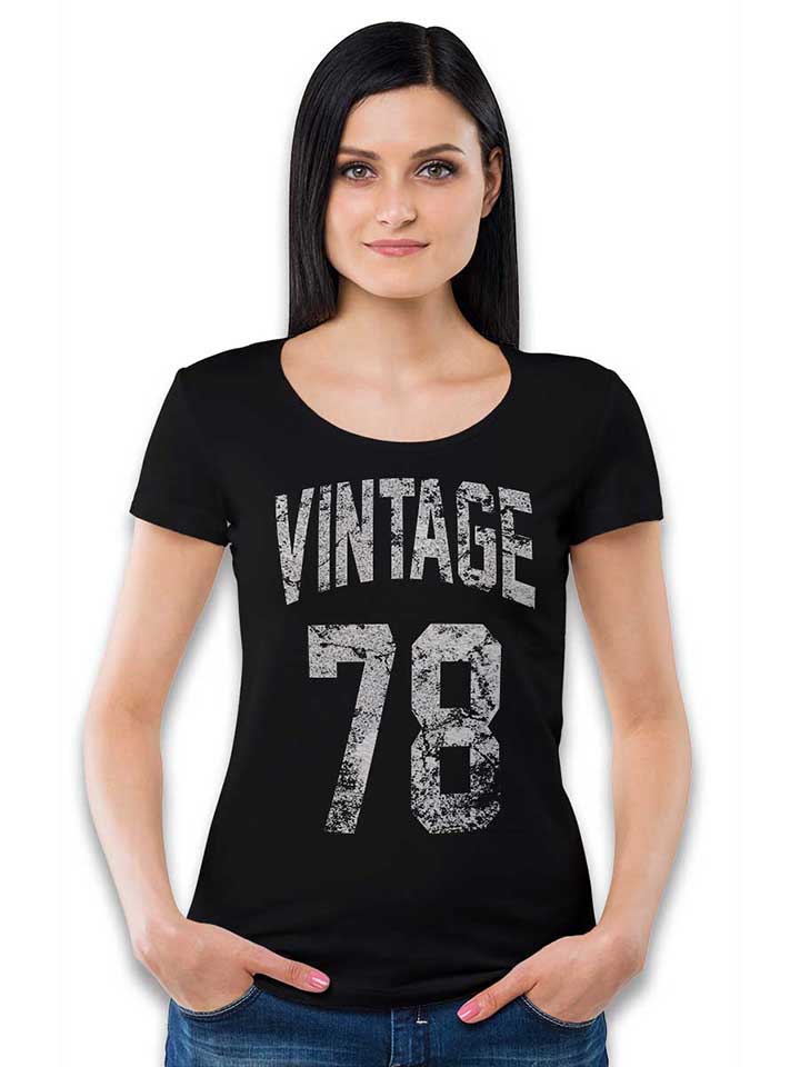 vintage-1978-damen-t-shirt schwarz 2