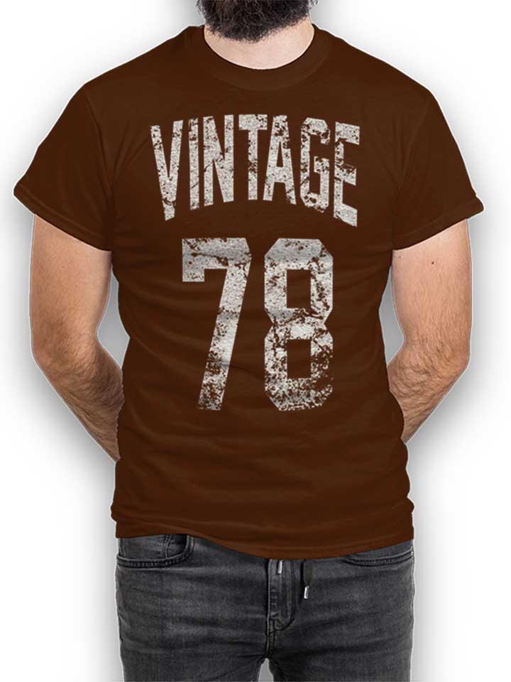 Vintage 1978 Camiseta marrn L