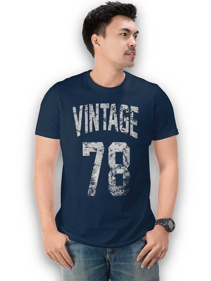 vintage-1978-t-shirt dunkelblau 2