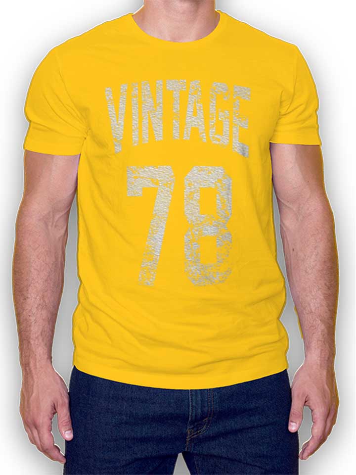 Vintage 1978 Camiseta amarillo L
